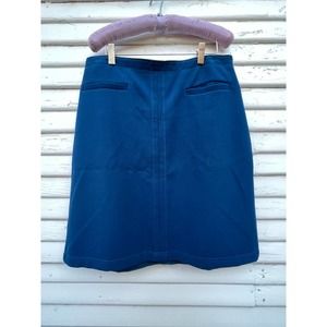 Ann Taylor Teal Heavy Knit Straight Skirt Size 10